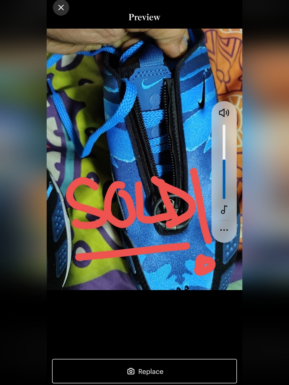 WOMENS NIKE SNEAKERS, Size 10,Blue Camouflage Sneakers BRAND NEW 🔥💯